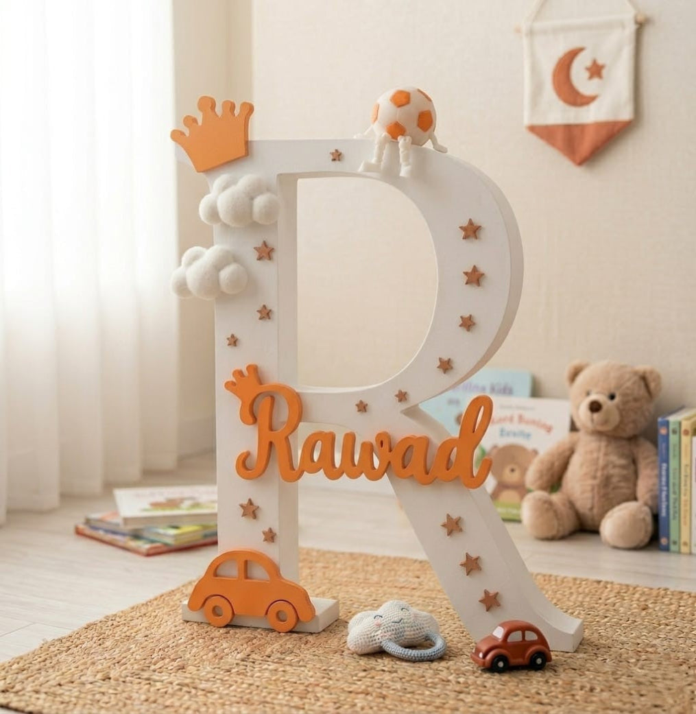 تصميم حرف بلمسات رياضية