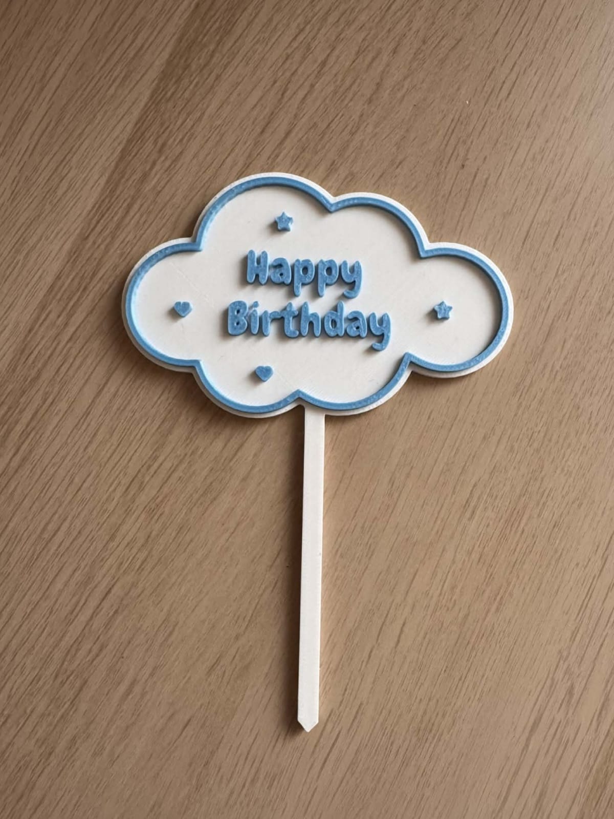 🎂 توبر عيد ميلاد سحابة للأطفال – Happy Birthday
